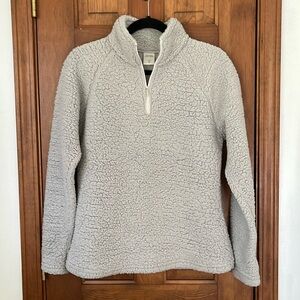 Sherpa Pullover Quarter Zip Jacket (size M)
